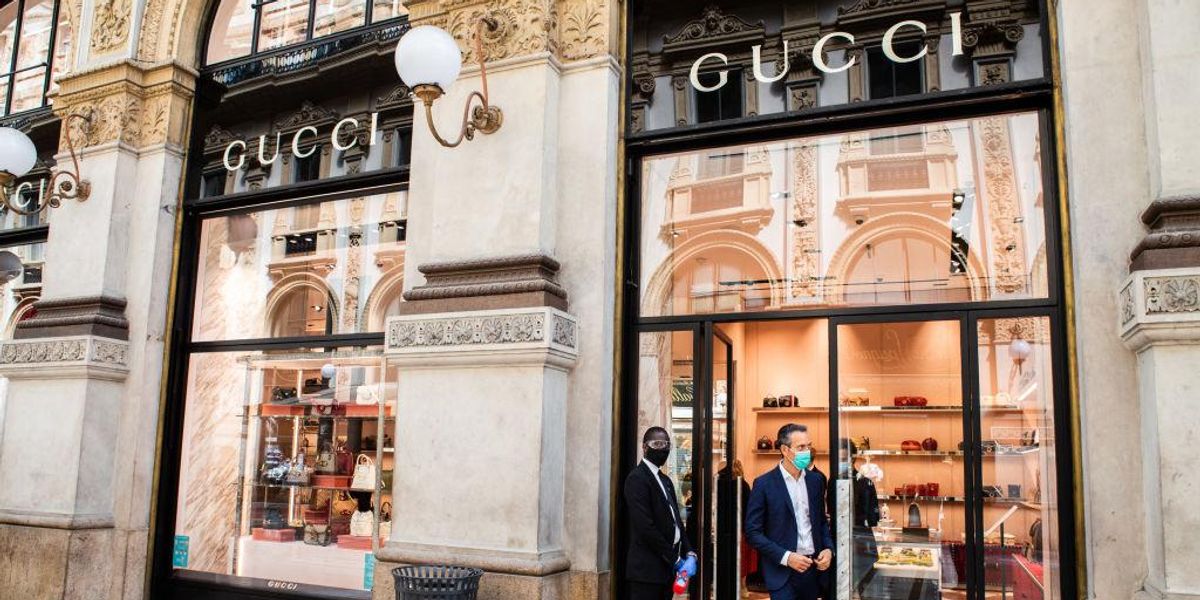 Gucci üzlet az olaszországi Milánóban