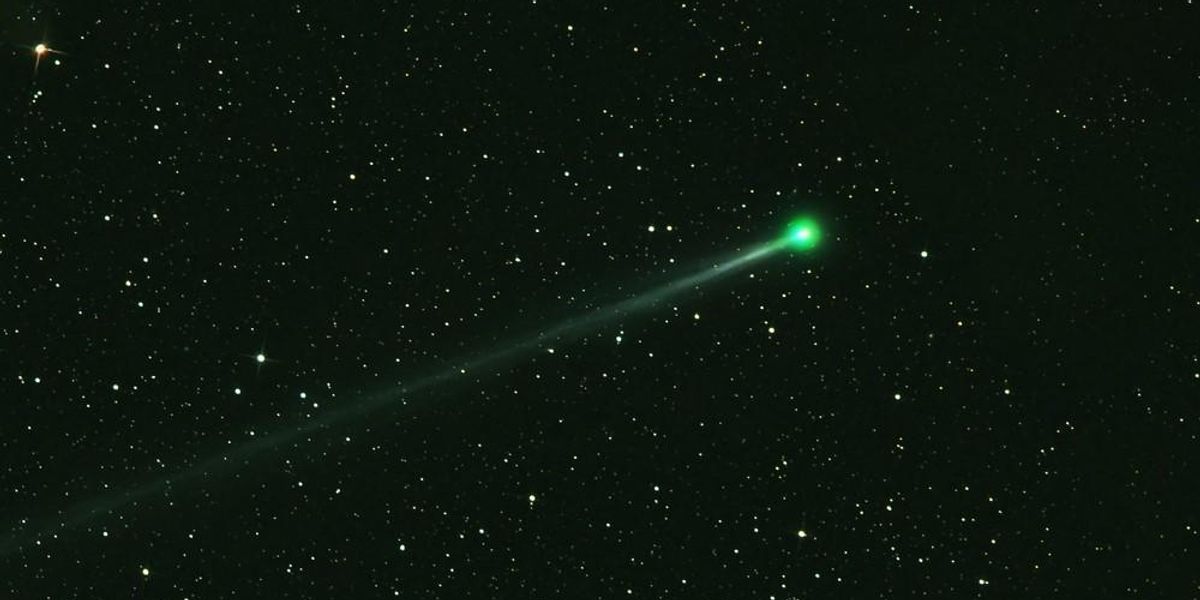 Egy zöld üstökös (illusztráció)