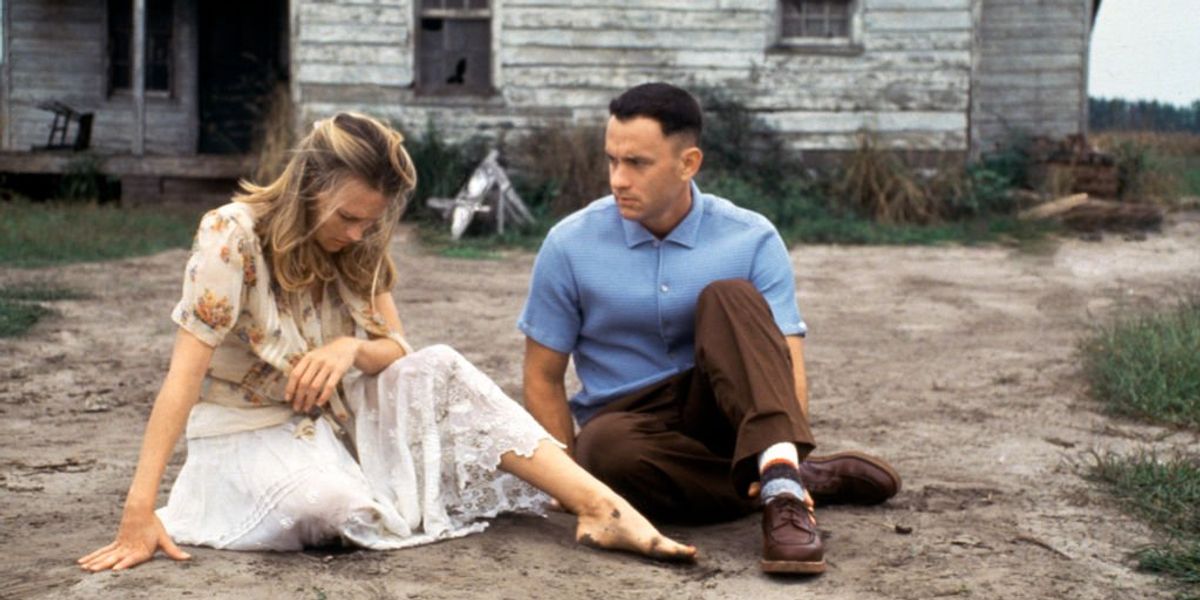 Robin Wright és Tom Hanks a Forrest Gump cymű film egyik jelenetében