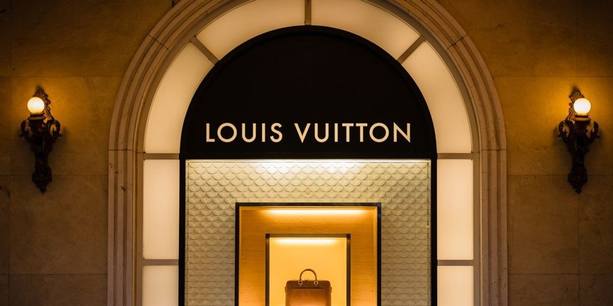 Egy Louis Vuitton-kirakat