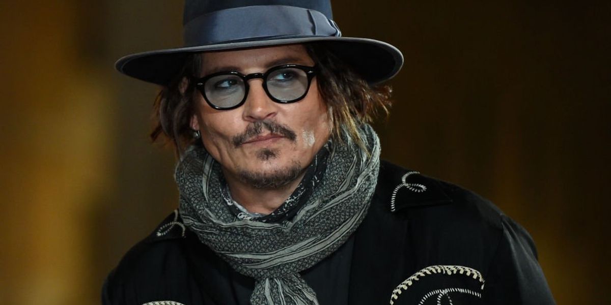 Johnny Depp a Puffins című animációs sorozat vörös szőnyeges bemutatóján a Római Filmfesztiválon 2021. október 17-én.