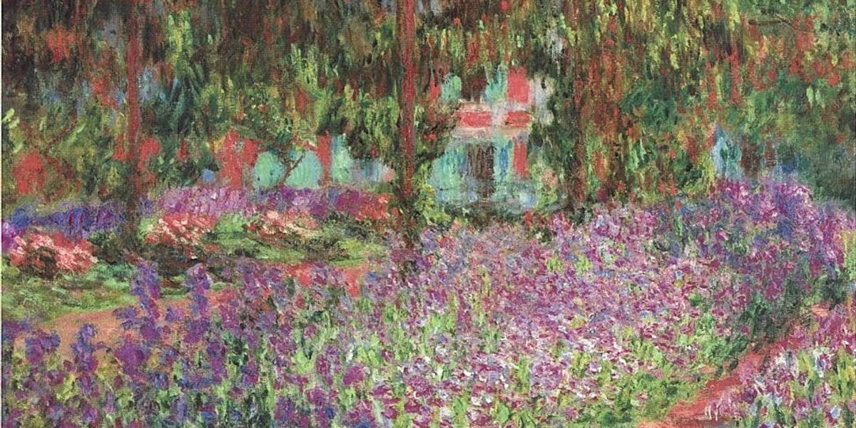 Monet A művész kertje Givernyben című festménye