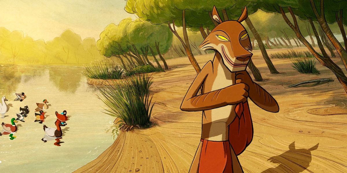 Gauder Áron Kojot négy lelke című animációs filmjének egy jelenete
