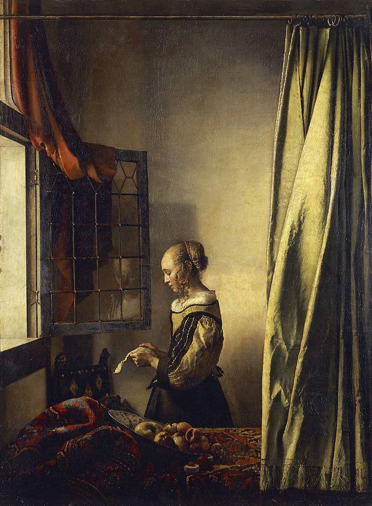 Johannes Vermeer Nyitott ablaknál levelet olvasó lány című festménye