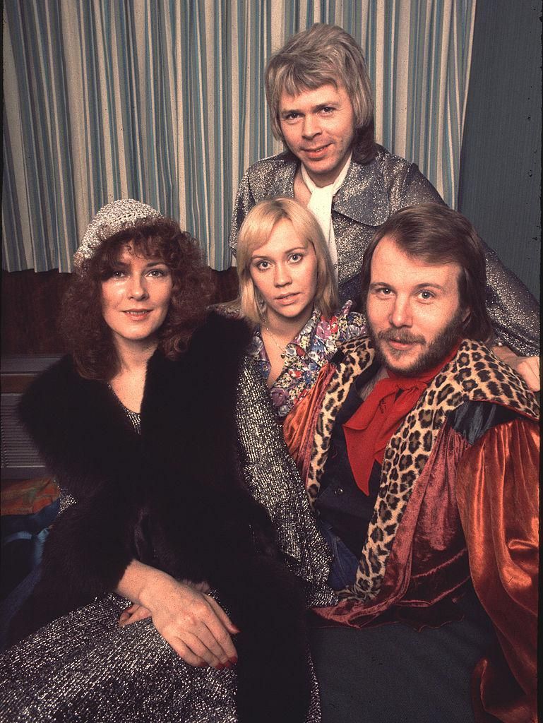 Az ABBA együttes tagjai Londonban, 1975-ben