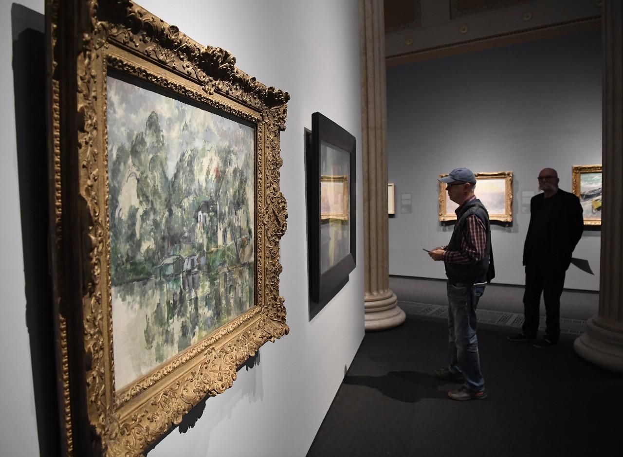 A Paul Cezanne-kiállítás sajtóbejárása a Szépművészeti Múzeumban