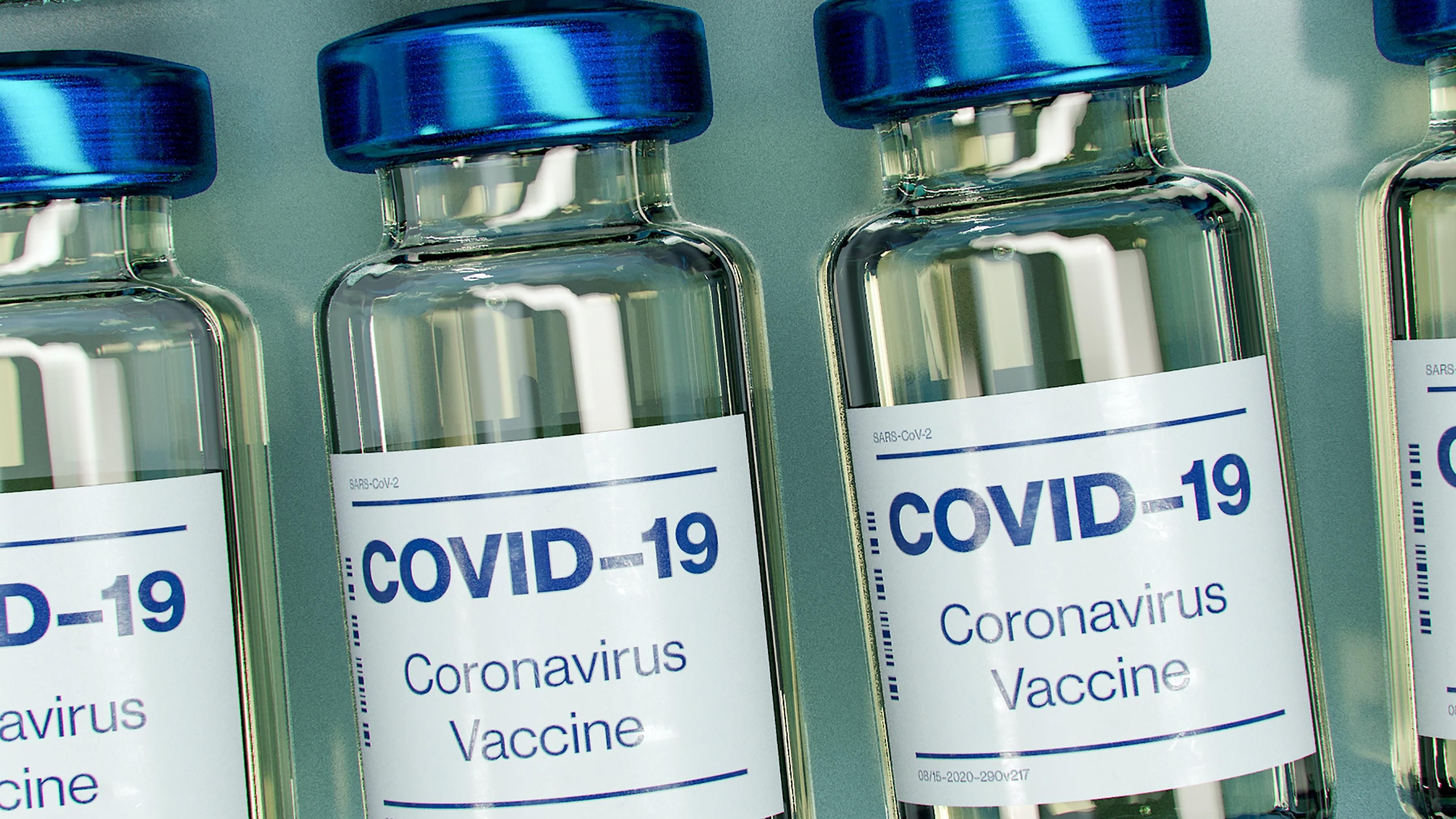 Koronavírus elleni vakcina üvege
