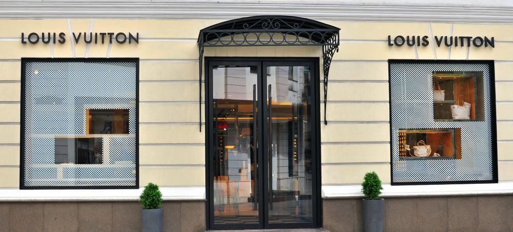 Louis Vuitton üzlet Moszkvában 2014. augusztus 30-án