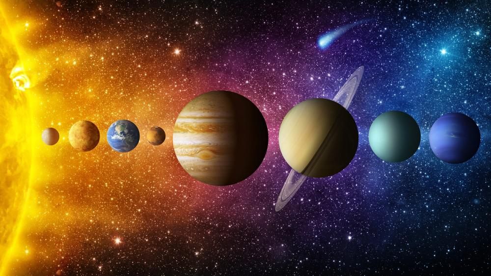A Naprendszerről készített illusztráció