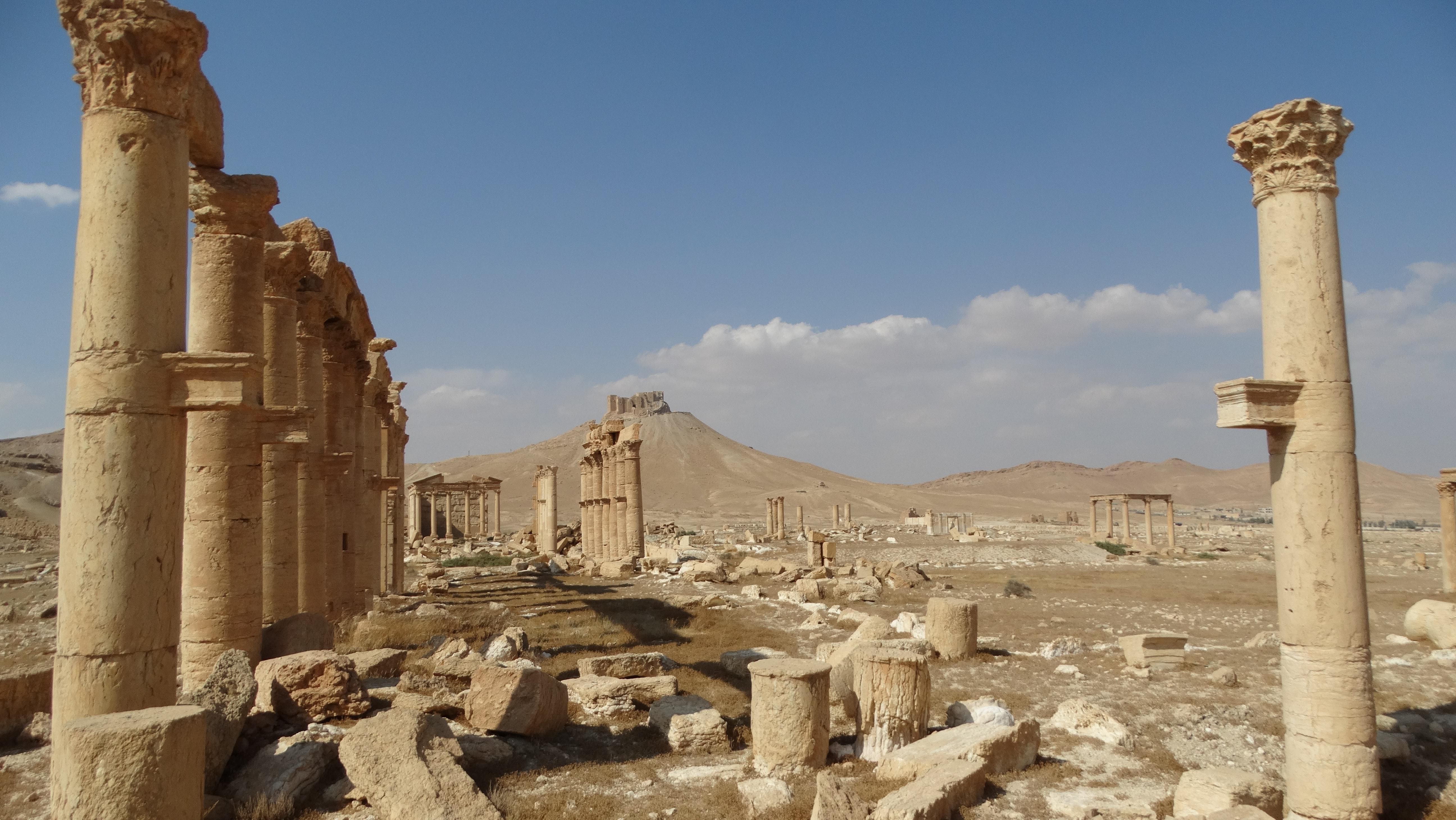 Palmürában található oszlopok