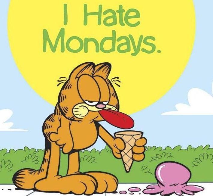 Garfield utálja a hétfőket