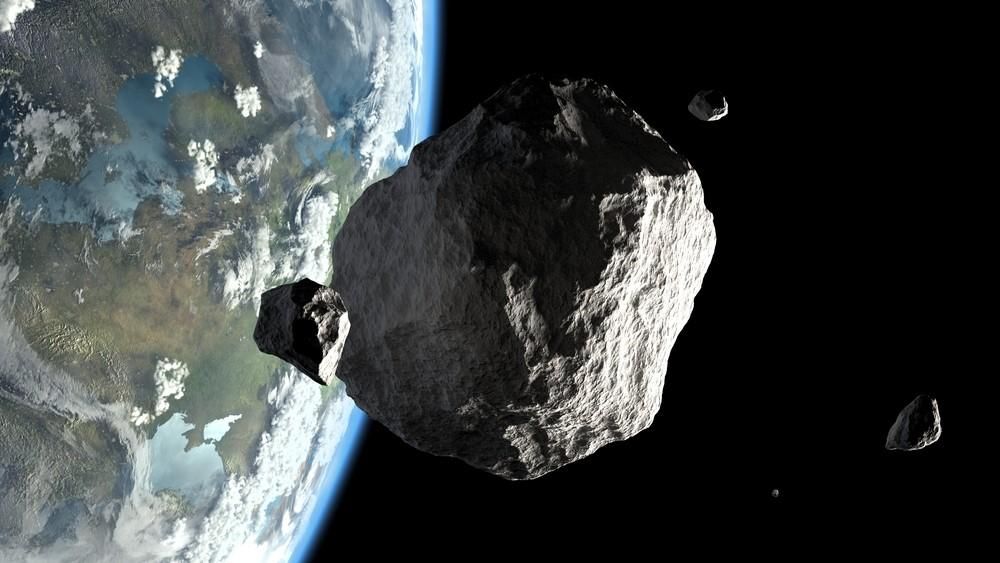 Egy meteor a Föld közelében (illusztráció)