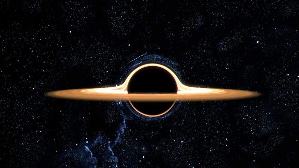 Egy fekete lyuk (illusztráció)