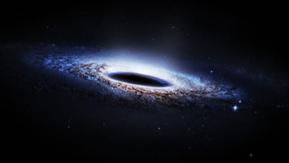 Egy fekete lyukról készített illusztráció