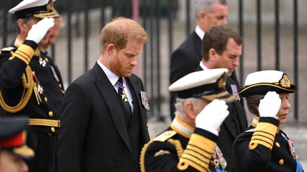 Harry herceg II. Erzsébet királynő temetésén