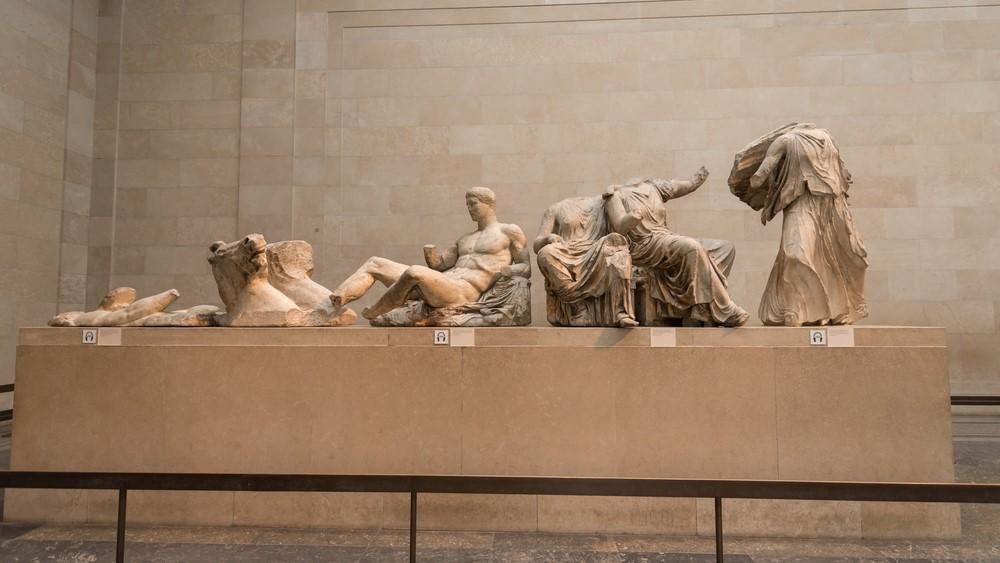 A Parthenónból származó márványszobrok a British Museumban