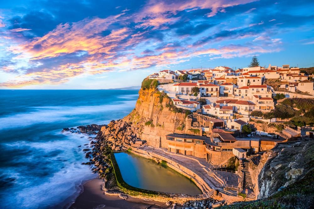 Azenhas do Mar városnegyed Portugáliában