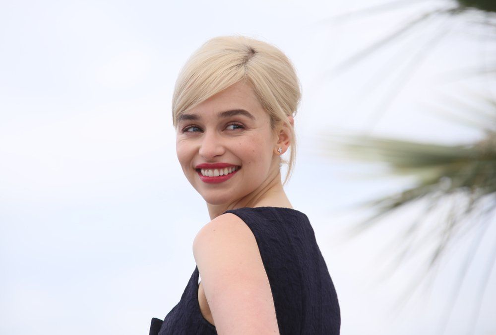 Emilia Clarke a Solo: Egy Star Wars-történet című film fotózásán a 71. Cannes-i Filmfesztiválon 2018. május 15-én