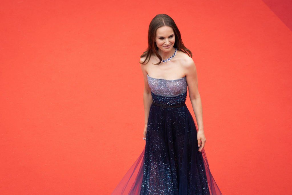 Natalie Portman Zone Of Interest vörös szőnyeges bemutatóján a 76. éves cannes-i filmfesztiválon 2023. május 19-én