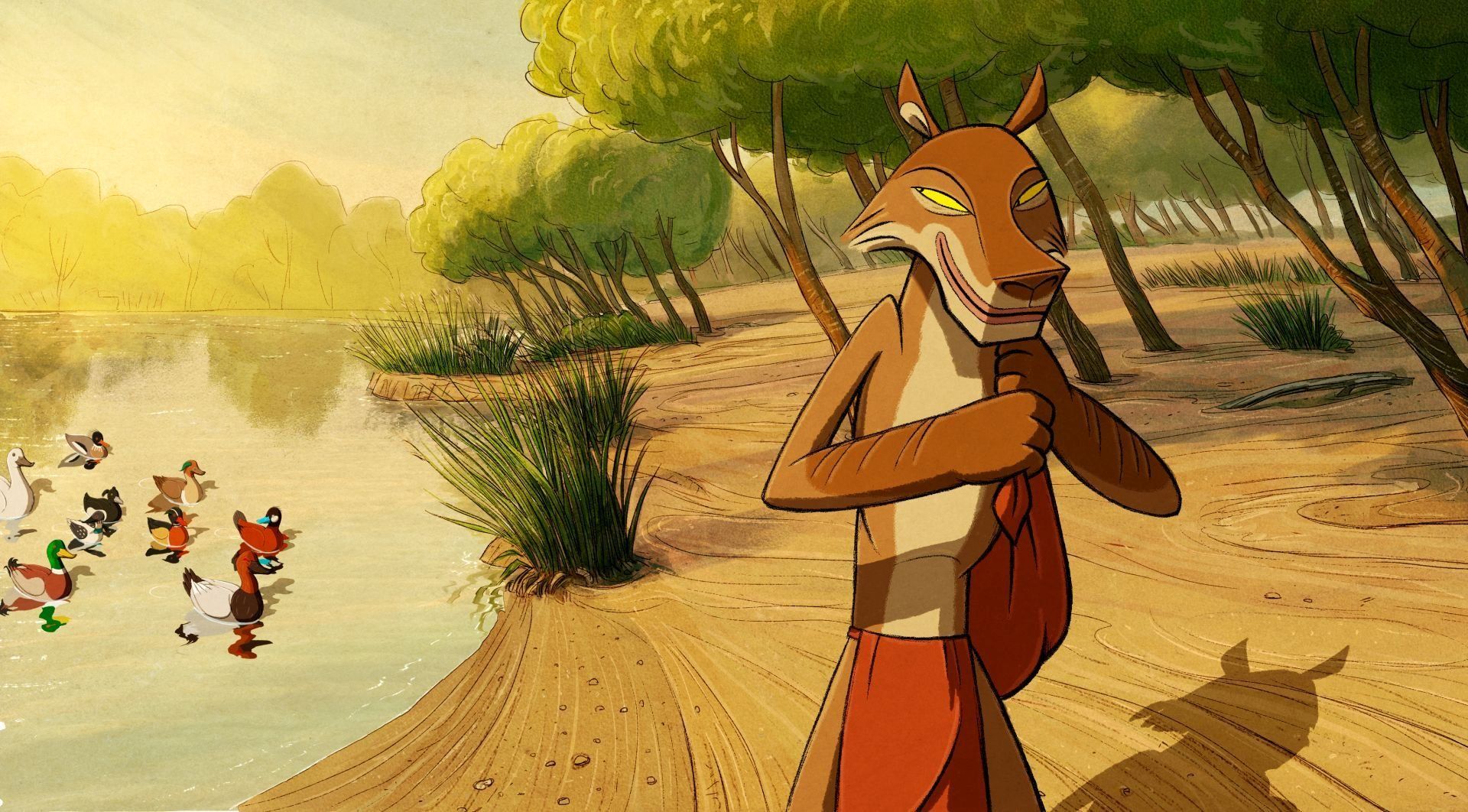 Gauder Áron Kojot négy lelke című animációs filmjének egy jelenete