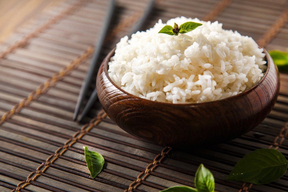 egy tál főtt rizs