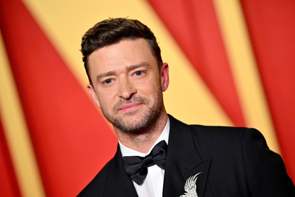 Justin Timberlake a 2024-es Vanity Fair Oscar-partin Beverly Hillsben 2024. március 10-én