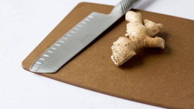 ginger on a cutting board