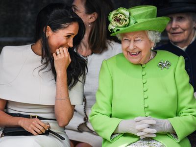 Meghan Markle és II. Erzsébet királynő 2018-ban