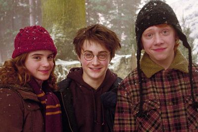 Harry Potter szereplői közös képen, hóesésben