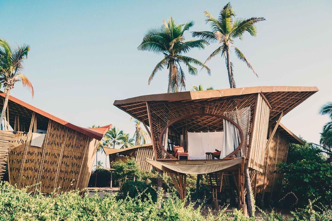 Ezekbe a mexikói bambuszházakba szívesen elmenekülnénk