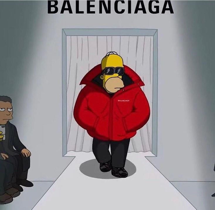 A Simpson család is a kifutón vonult a Balenciaga divatbemutatóján
