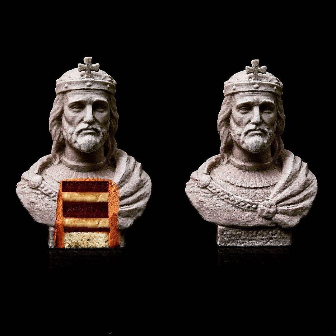 Szobor vagy torta? Enzsöl Balázs sztárcukrász államalapító ünnepi alkotása