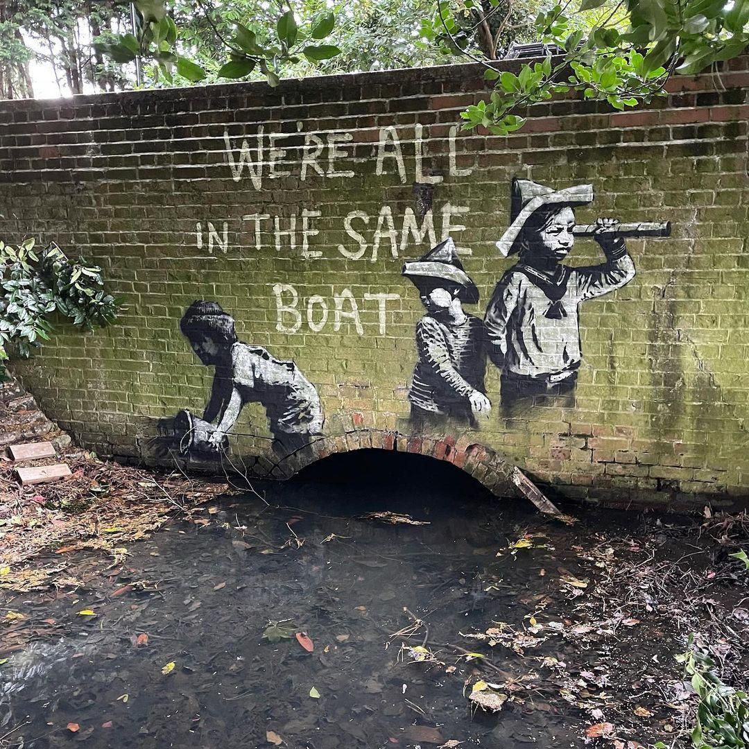 Banksy-alkotások jelenhettek meg egy angliai városban