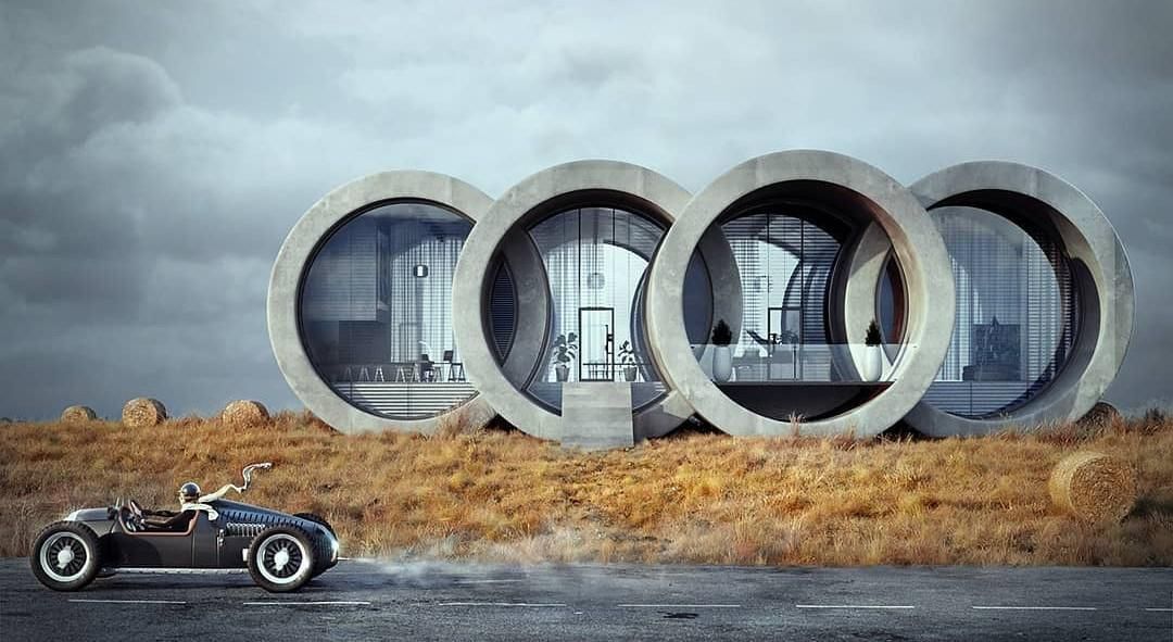 Audi-logó ihlette ezt az extravagáns házat