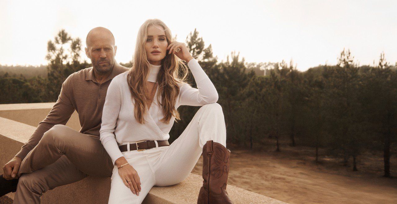 Először mutatkozott közös kampányban Jason Statham és Rosie Huntington-Whiteley (X)