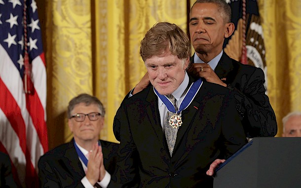 Obama kitünteti Redfordot 2016-ban/Chip Somodevilla/Getty Images