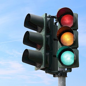 Blue Traffic Light/Shutterstock