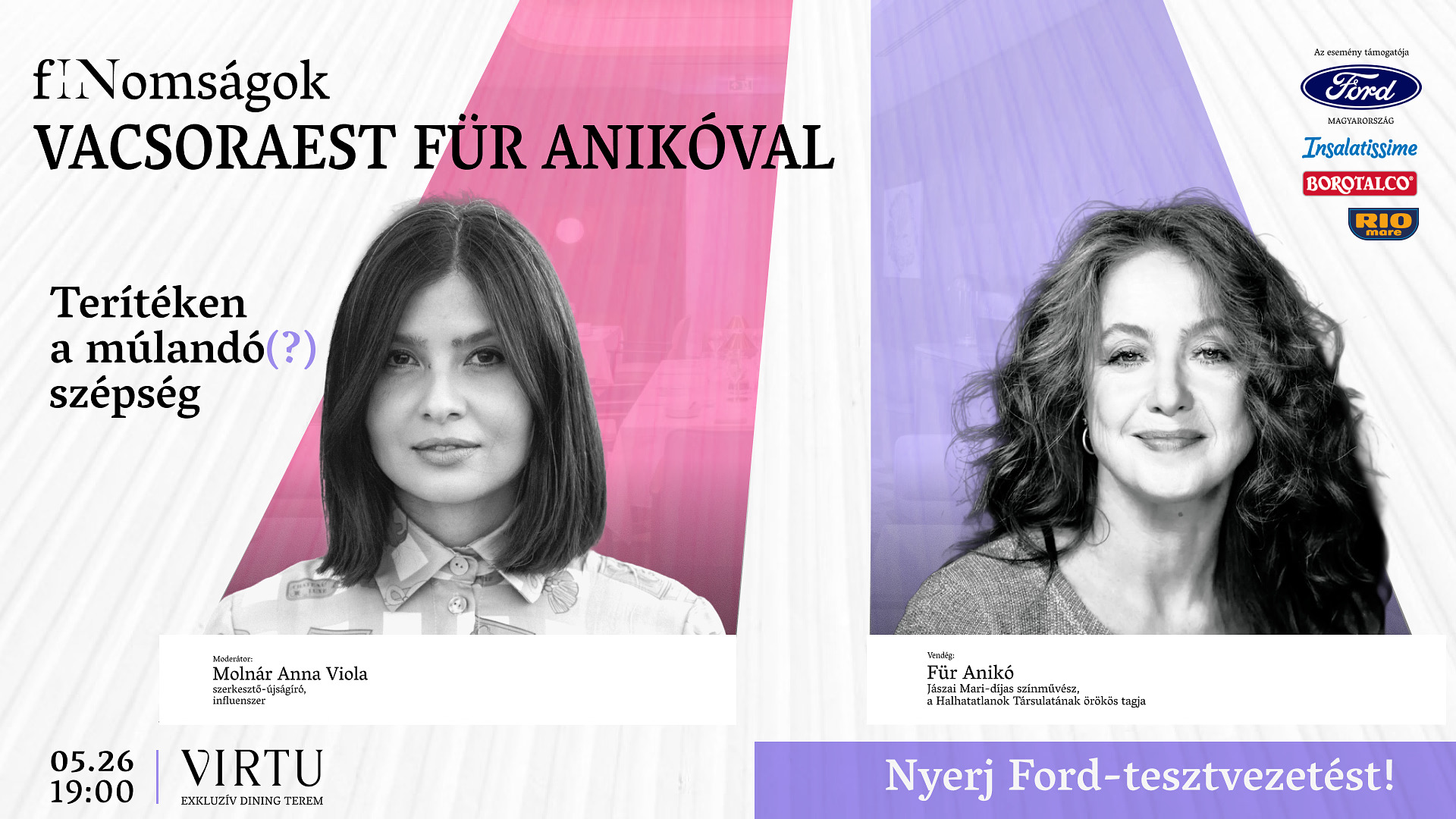 A szépség múlandó? Für Anikóval beszélgetünk a témáról a következő fINomságokon