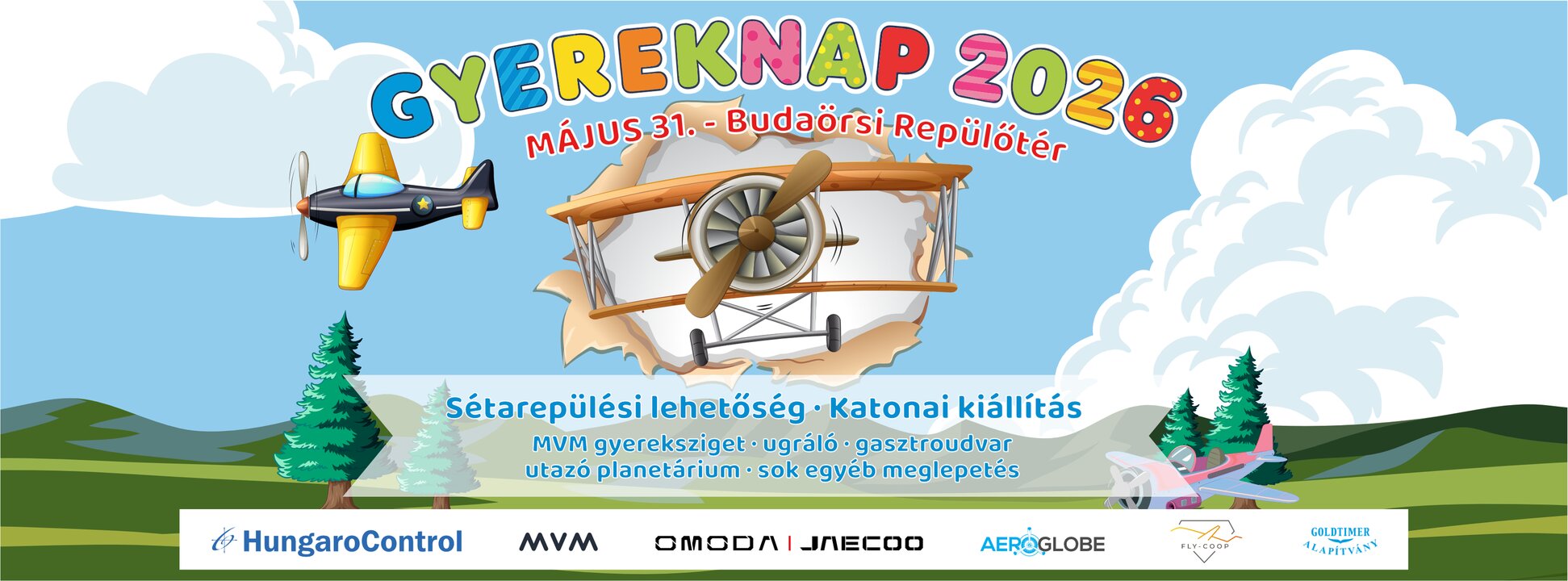 Gyereknap a Budaörsi Repülőtéren 2026 – Élmények az egész családnak