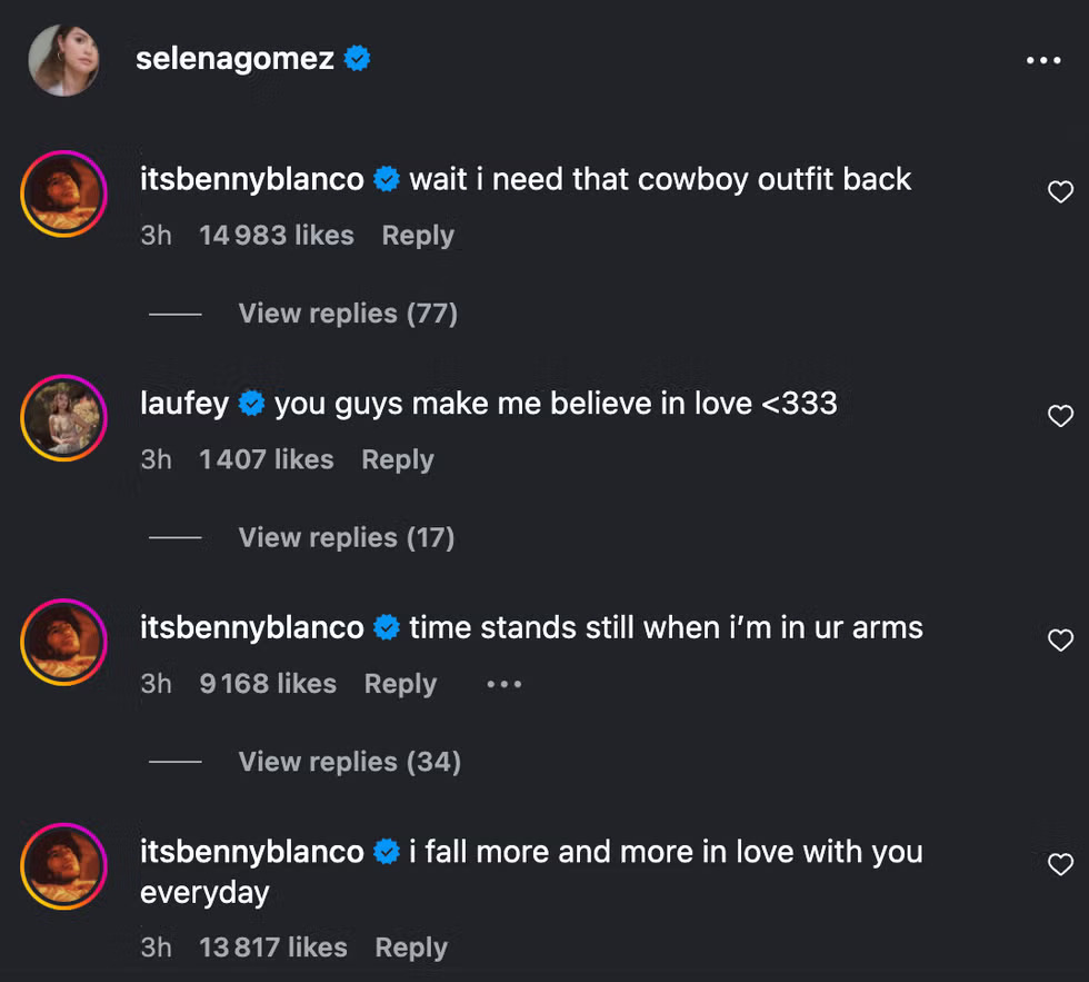 Elolvadunk Selena Gomez és Benny Blanco soha nem látott közös fotóitól