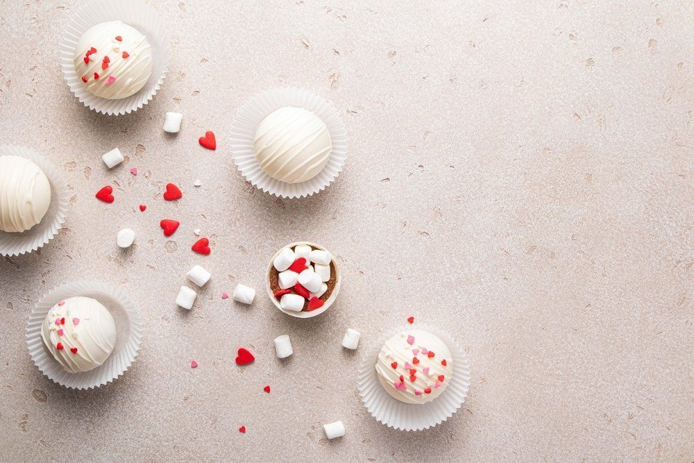 Vendégváró borsmentás fehércsoki golyók szilveszterre