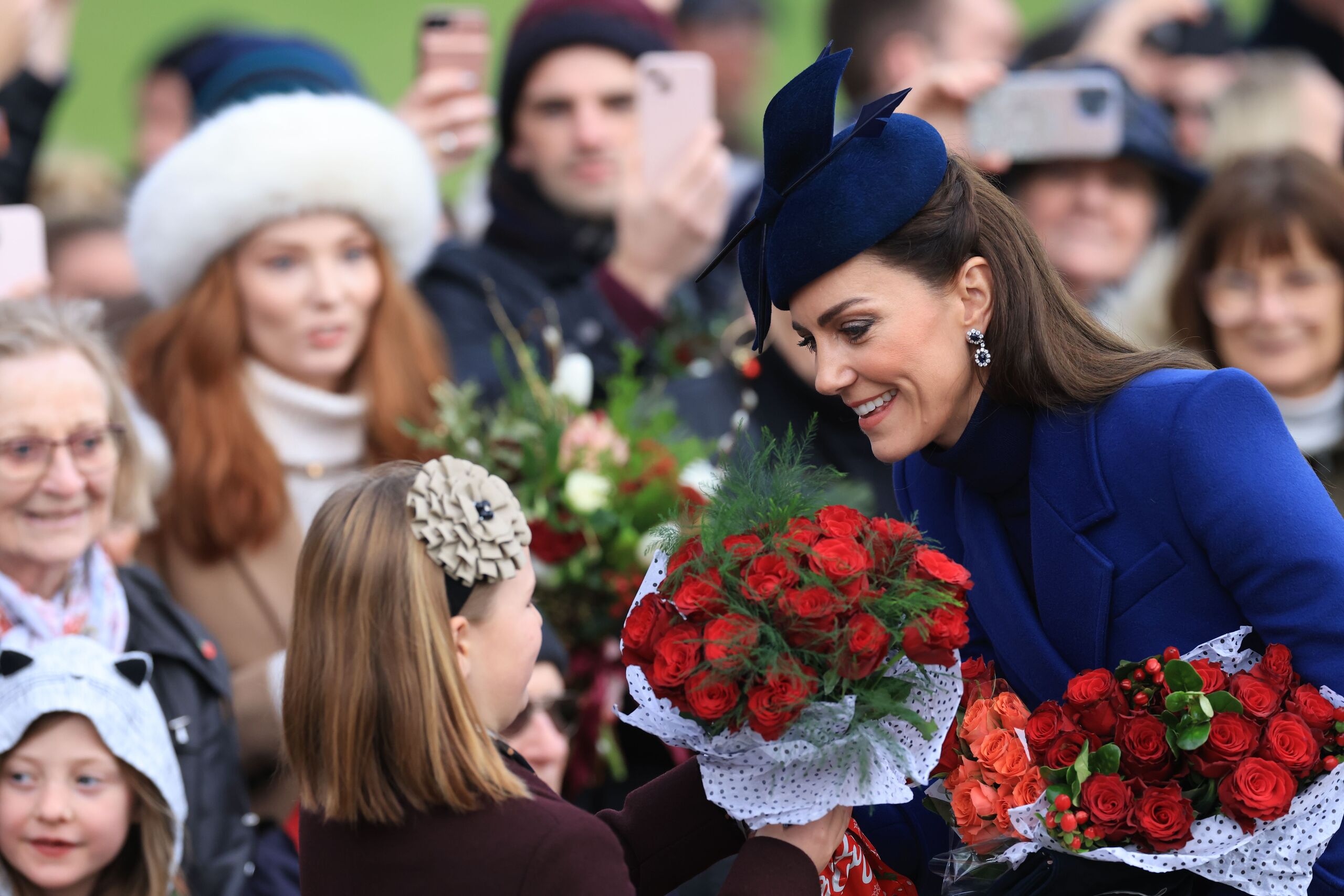 Katalin hercegné hibátlanul festett Alexander McQueenben karácsonykor